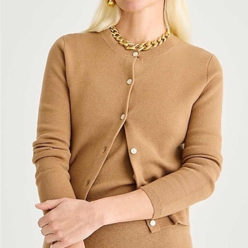 J. Crew Tan Cardigan Sweater